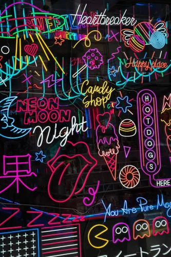 Hình nền neon 100