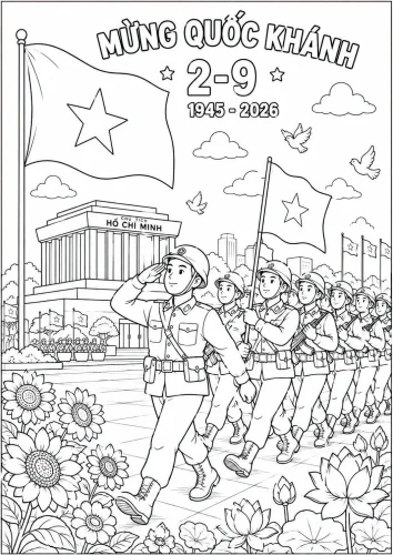 Tranh Quốc khánh 2/9 12