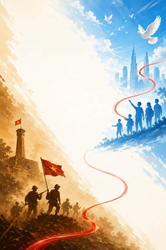Tranh Quốc khánh 2/9 25