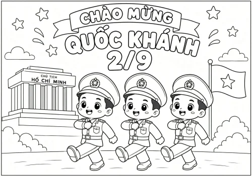 Tranh Quốc khánh 2/9 29