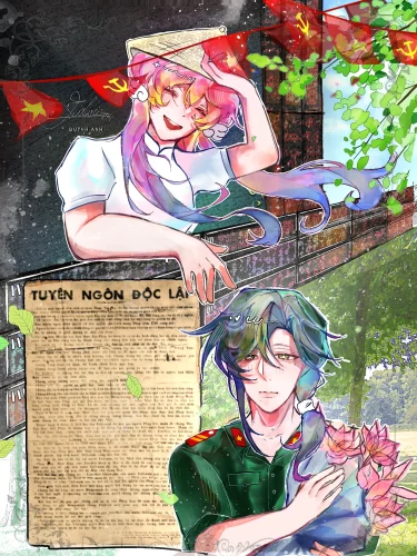 Tranh Quốc khánh 2/9 56