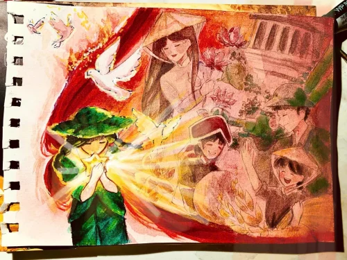 Tranh Quốc khánh 2/9 60