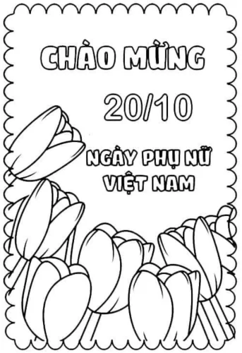 Tranh 20/10 Phụ nữ Việt Nam 4