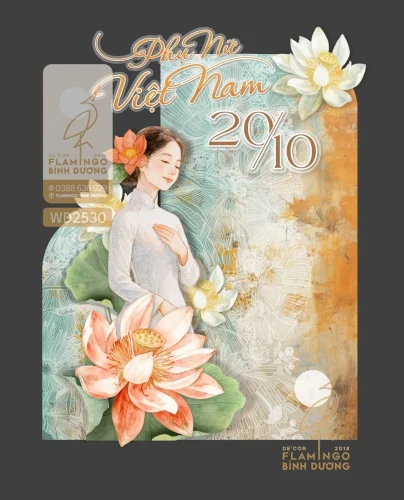 Tranh 20/10 Phụ nữ Việt Nam 25