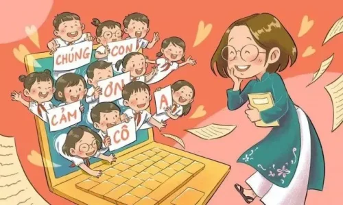 Tranh 20/11 ngày Nhà giáo 10