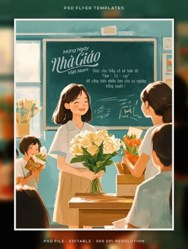 Tranh 20/11 ngày Nhà giáo 18