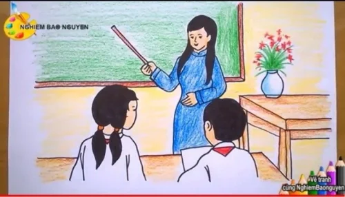 Tranh 20/11 ngày Nhà giáo 23
