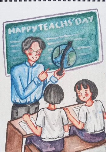 Tranh 20/11 ngày Nhà giáo 29