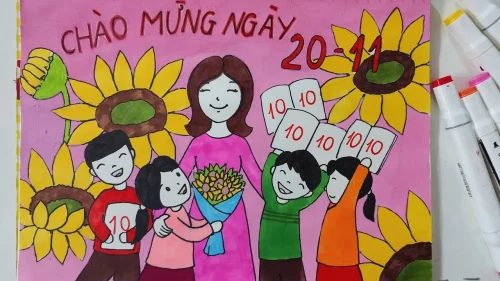 Tranh 20/11 ngày Nhà giáo 53
