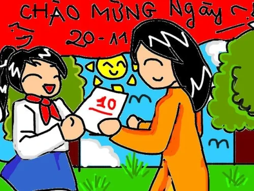 Tranh 20/11 ngày Nhà giáo 56