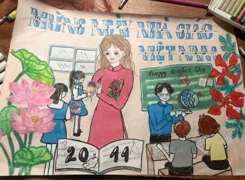 Tranh 20/11 ngày Nhà giáo 3