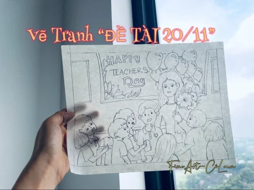 Tranh 20/11 ngày Nhà giáo 8