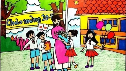 Tranh 20/11 ngày Nhà giáo 22