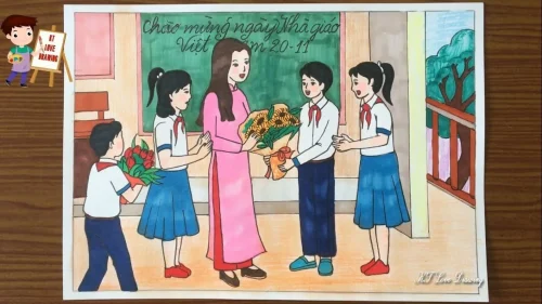 Tranh 20/11 ngày Nhà giáo 31