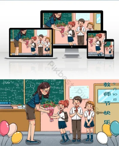 Tranh 20/11 ngày Nhà giáo 32