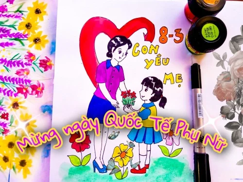 Tranh 8/3 Quốc tế Phụ nữ 5