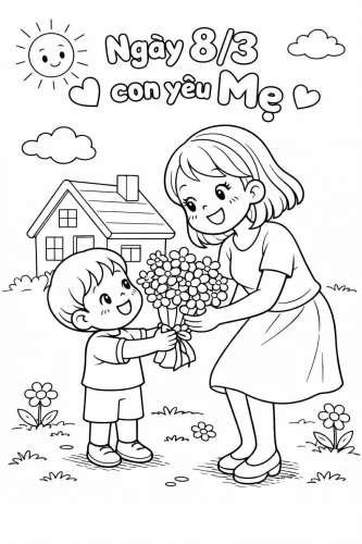 Tranh 8/3 Quốc tế Phụ nữ 22