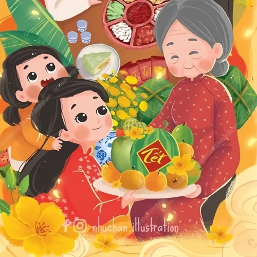 Tranh Tết 60