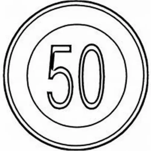 Biển giới hạn tốc độ 50