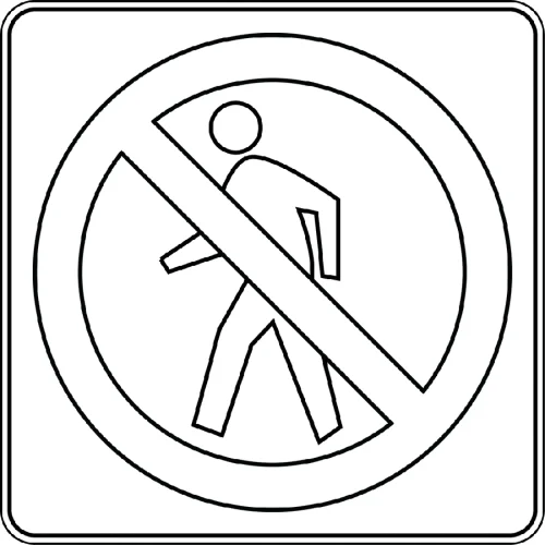 Biển cấm người đi bộ