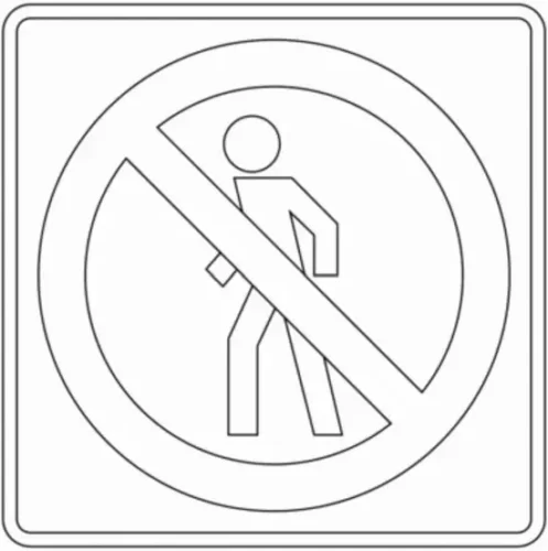 Biển cấm người đi bộ