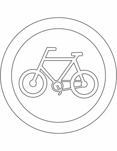 Biển xe đạp, nét mảnh
