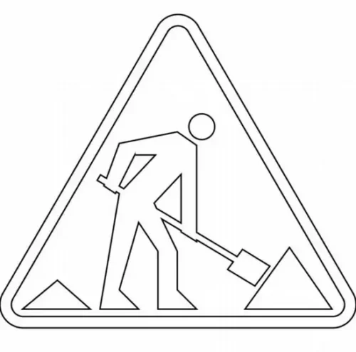 Biển công trường, nét đậm