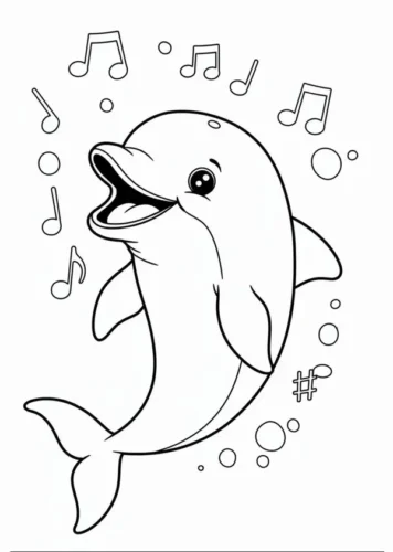 Cá heo hát giữa những nốt nhạc