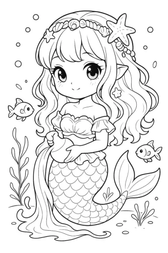 Nàng tiên cá chibi