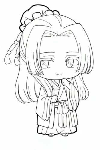 Cô bé chibi áo cổ trang