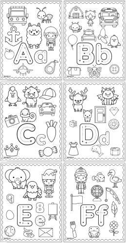 Tranh tô màu chữ cái 28