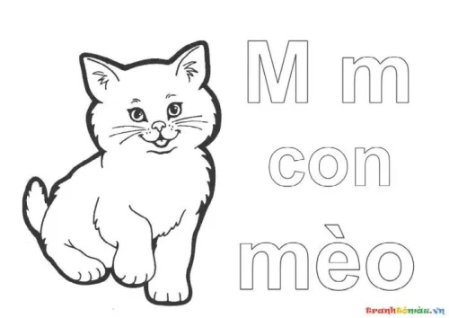 Tranh tô màu chữ cái 33
