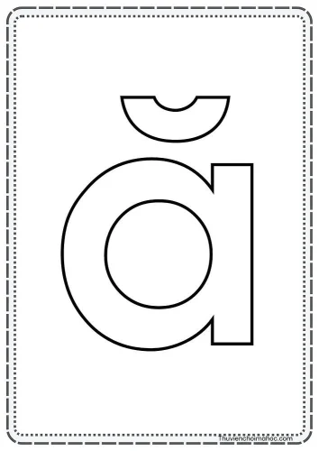 Tranh tô màu chữ cái 34