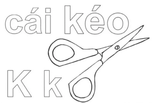 Tranh tô màu chữ cái 54