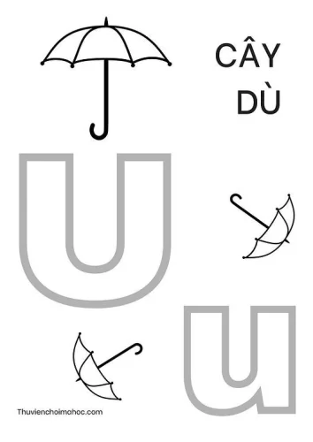 Tranh tô màu chữ cái 11