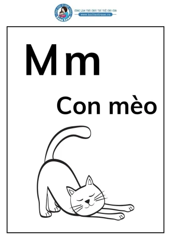 Tranh tô màu chữ cái 2