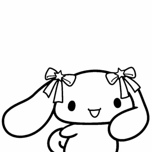 Cinnamoroll cài nơ hai bên tai