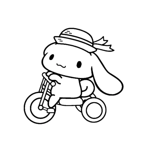 Cinnamoroll đạp xe