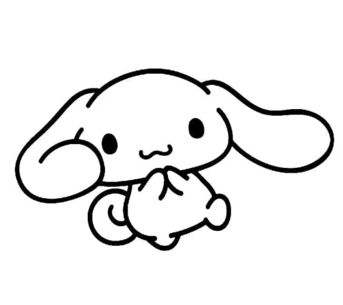 Cinnamoroll nằm chống cằm