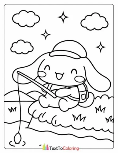Cinnamoroll câu cá