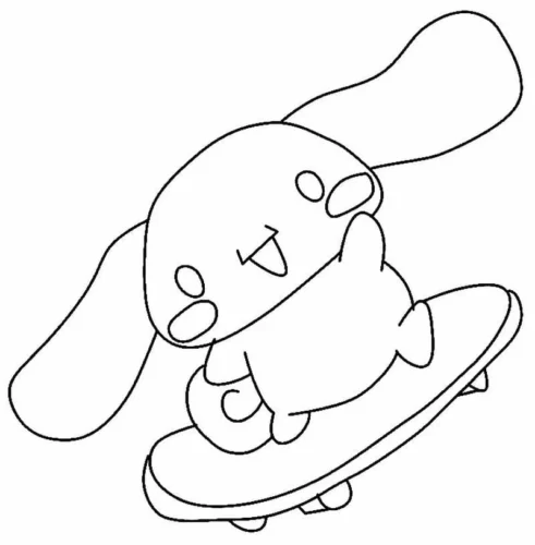 Cinnamoroll trượt ván