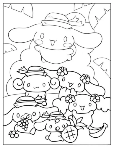 Cinnamoroll và các bạn dưới tán cây