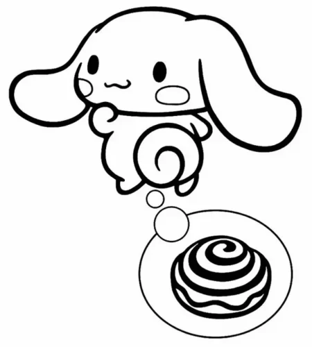 Cinnamoroll mơ về bánh cuộn quế