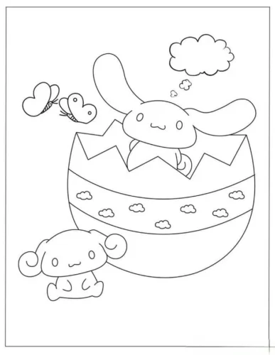 Cinnamoroll trong vỏ trứng