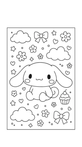 Cinnamoroll giữa nơ và mây