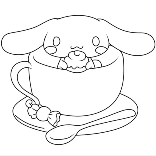 Cinnamoroll trong tách trà