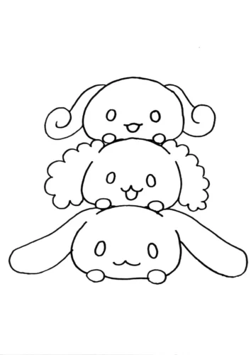 Ba Cinnamoroll xếp chồng