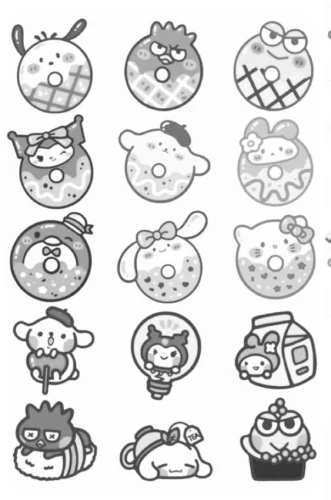 Trang sticker Sanrio có Cinnamoroll