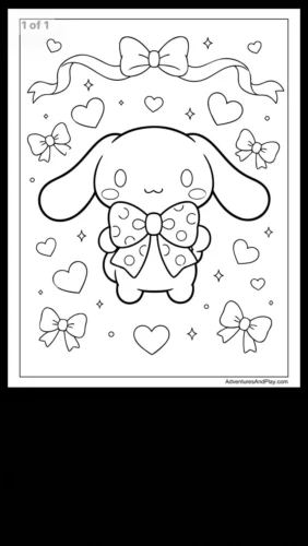 Cinnamoroll thắt nơ giữa trái tim