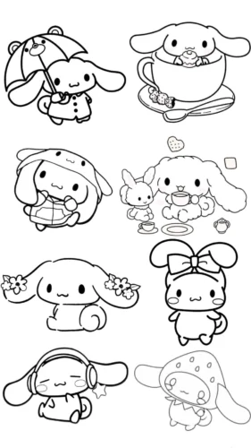 Trang nhiều Cinnamoroll mặc trang phục